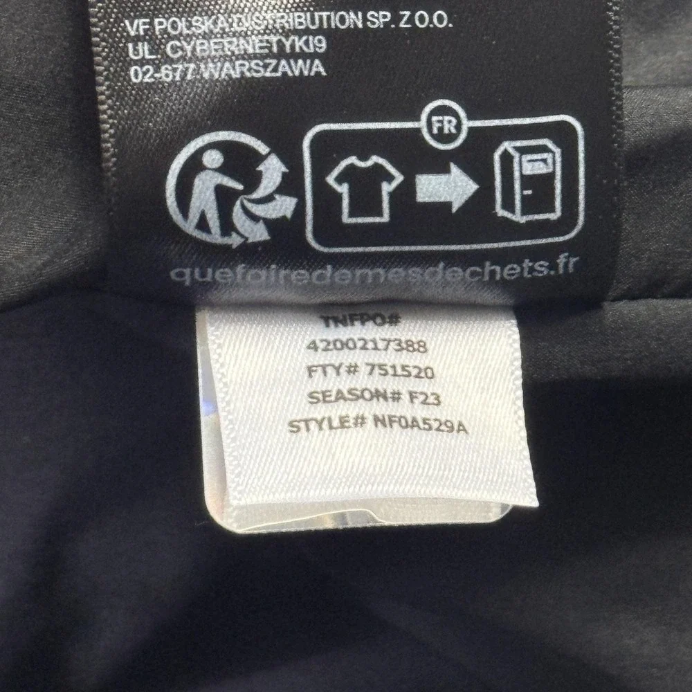 The‎ North Face Puffer Vest Mens XL Black Insulated Quilted Full Zip Logo